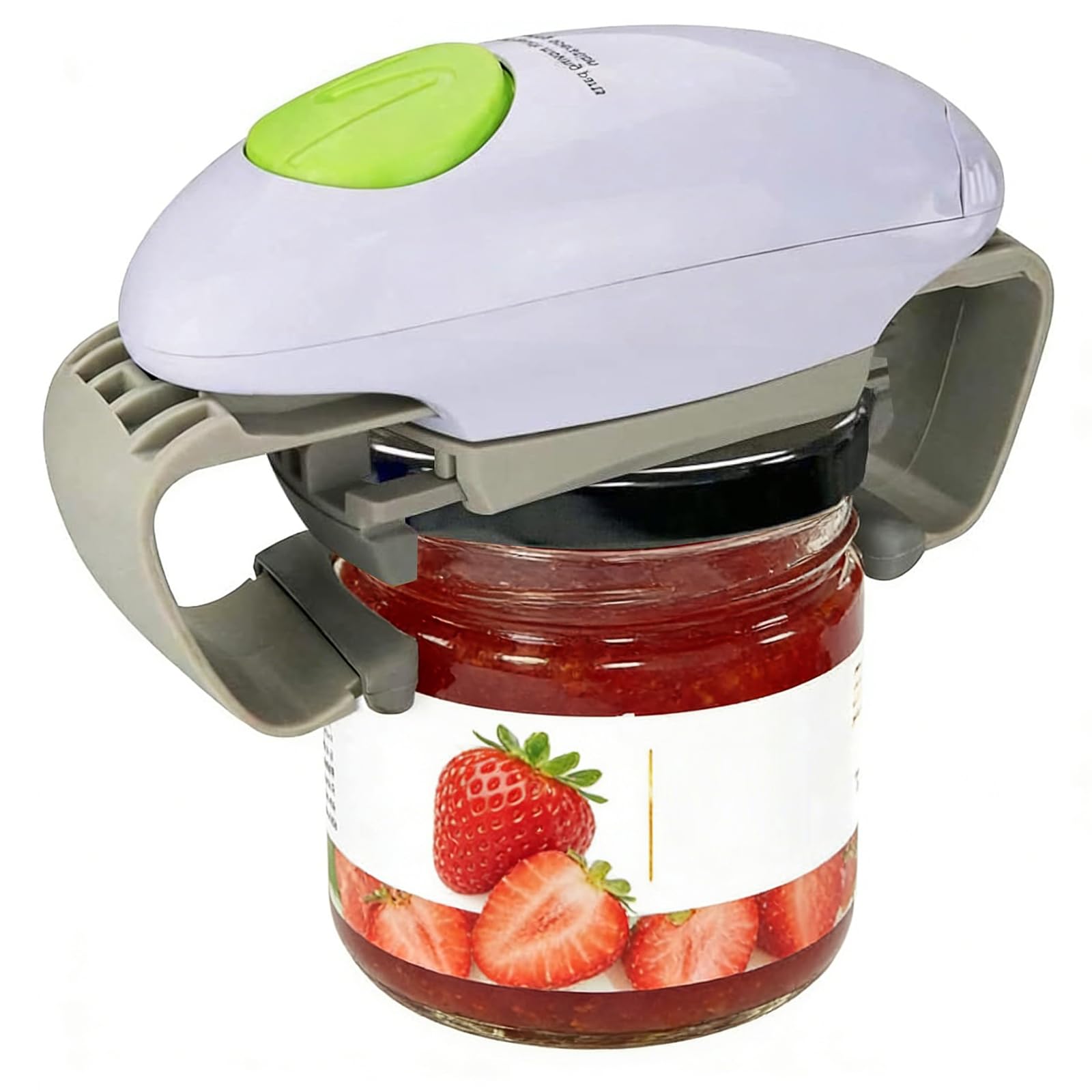 Ouvre-bocal Électrique – Ouvre-Boîtes Automatique Sans Effort, Idéal à la Maison, Accessoire Cuisine pour Tous, Alimenté par Piles (Blanc)