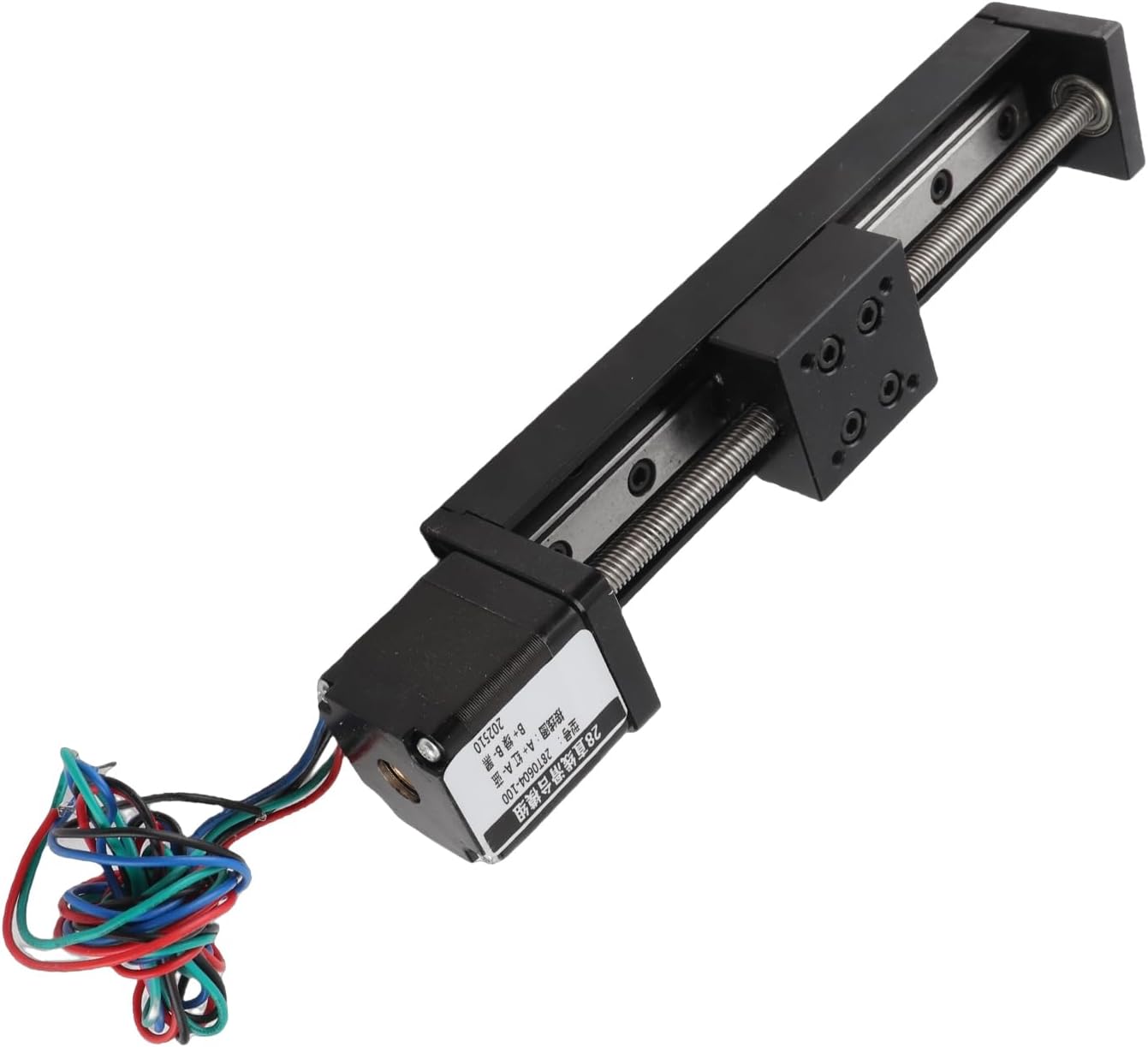 Linear Slide Table Ballscrew Sliding Motion Stage Linear Guide Rail 100mm Stroke for 3D Printing Dispensing Machine Aluminum Alloy Stainless Steel (T6x4)