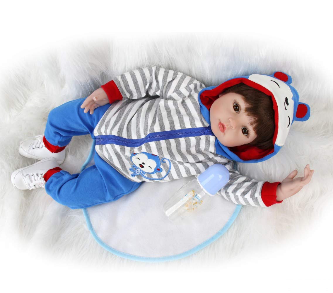 ZIYIUI Realista Muñecas Reborn 22 Pulgadas 55 Cm Bebe Reborn Niña Suave