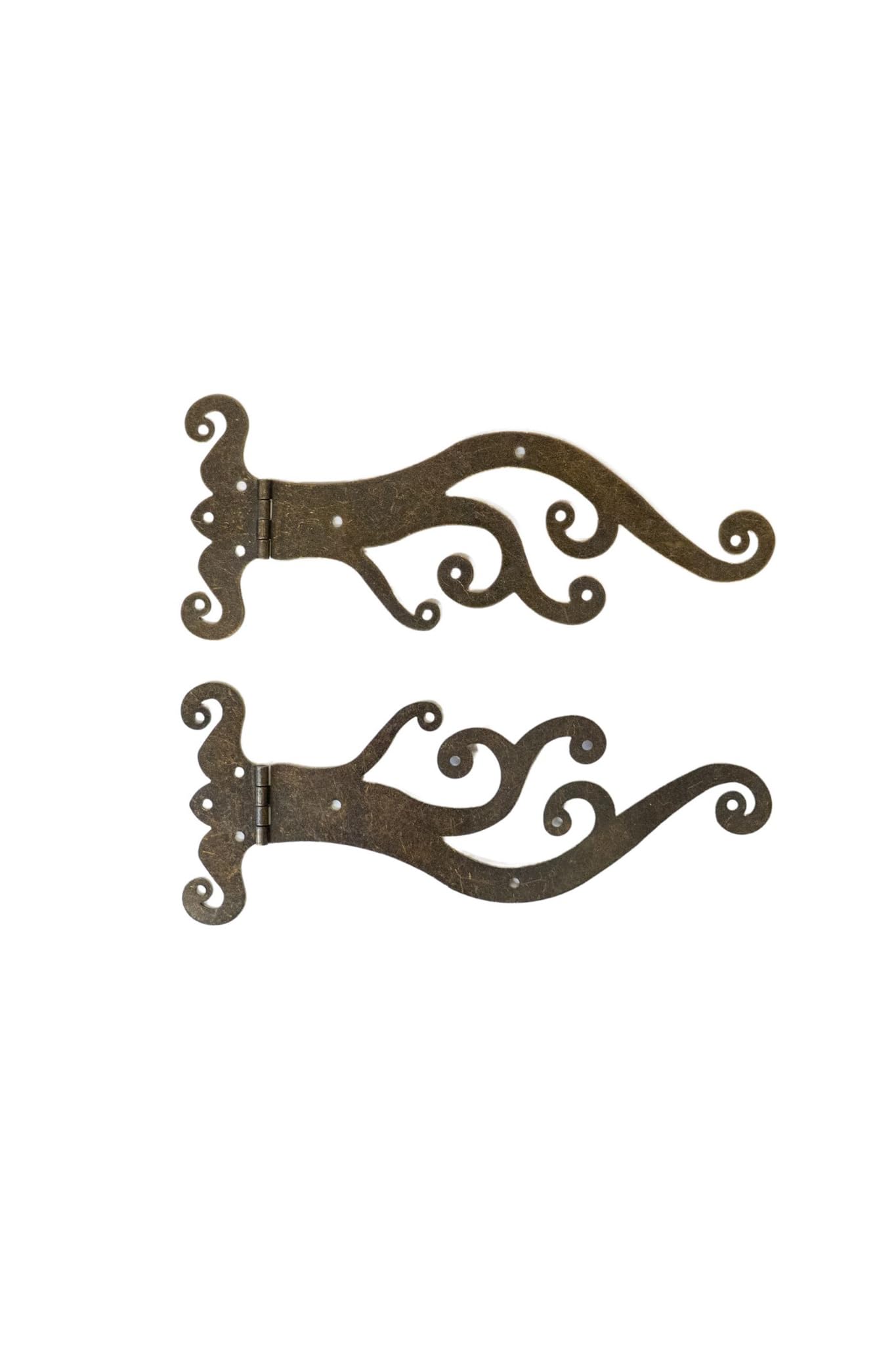 Charnière à sangle motif ondulé miroir 18 cm pour quincaillerie de meuble en bois