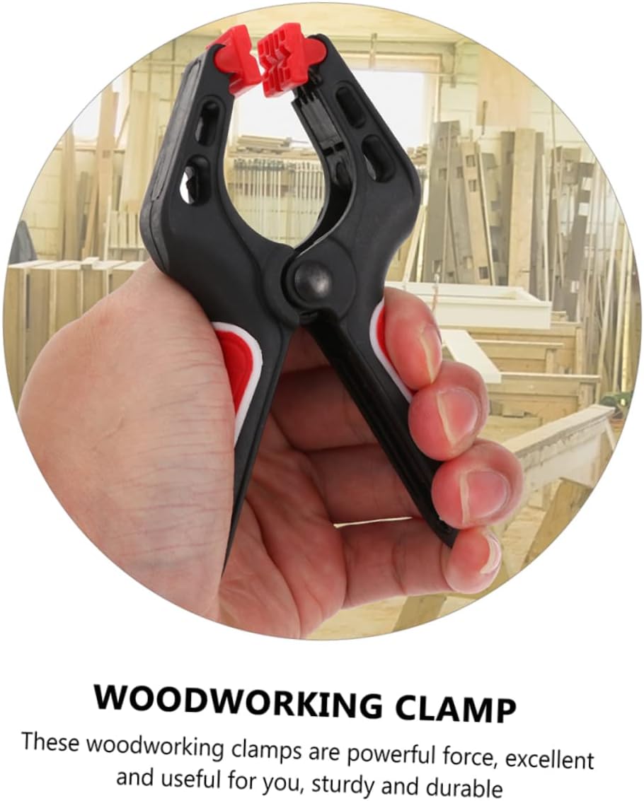 Operitacx 4Pcs Heavy Duty Spring Clamps for Woodworking Multi Use A Type Clips for Carpentry Fixing Durable and Reliable Fixing Tool Design for Easy Portability