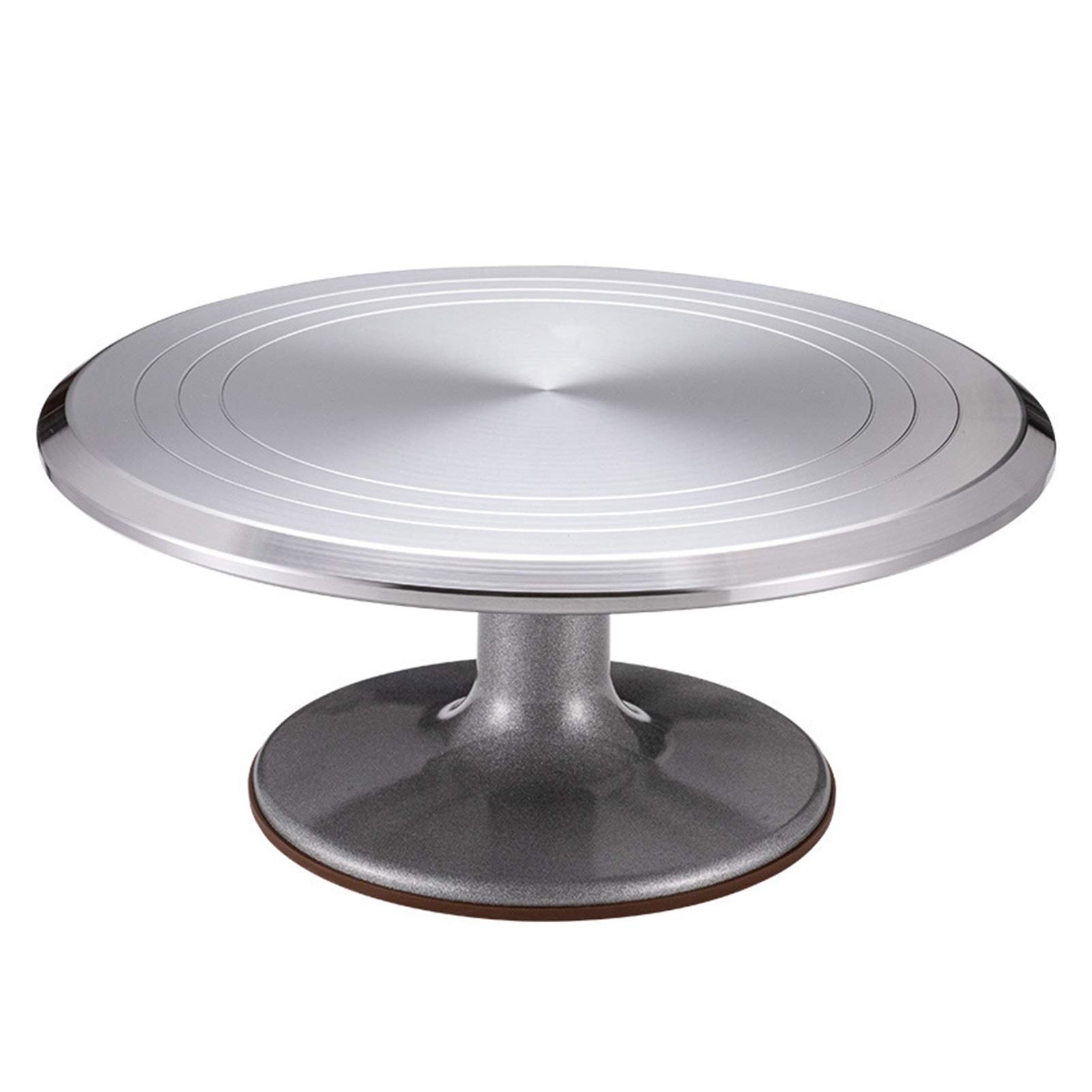 Tornio per Ceramica,Ceramica Ruota Torta Girevole in Lega di Alluminio da 12 Pollici in Torta per la Decorazione della Ruota scolpibile con Rotazione Antiscivolo Abbastanza Liscia