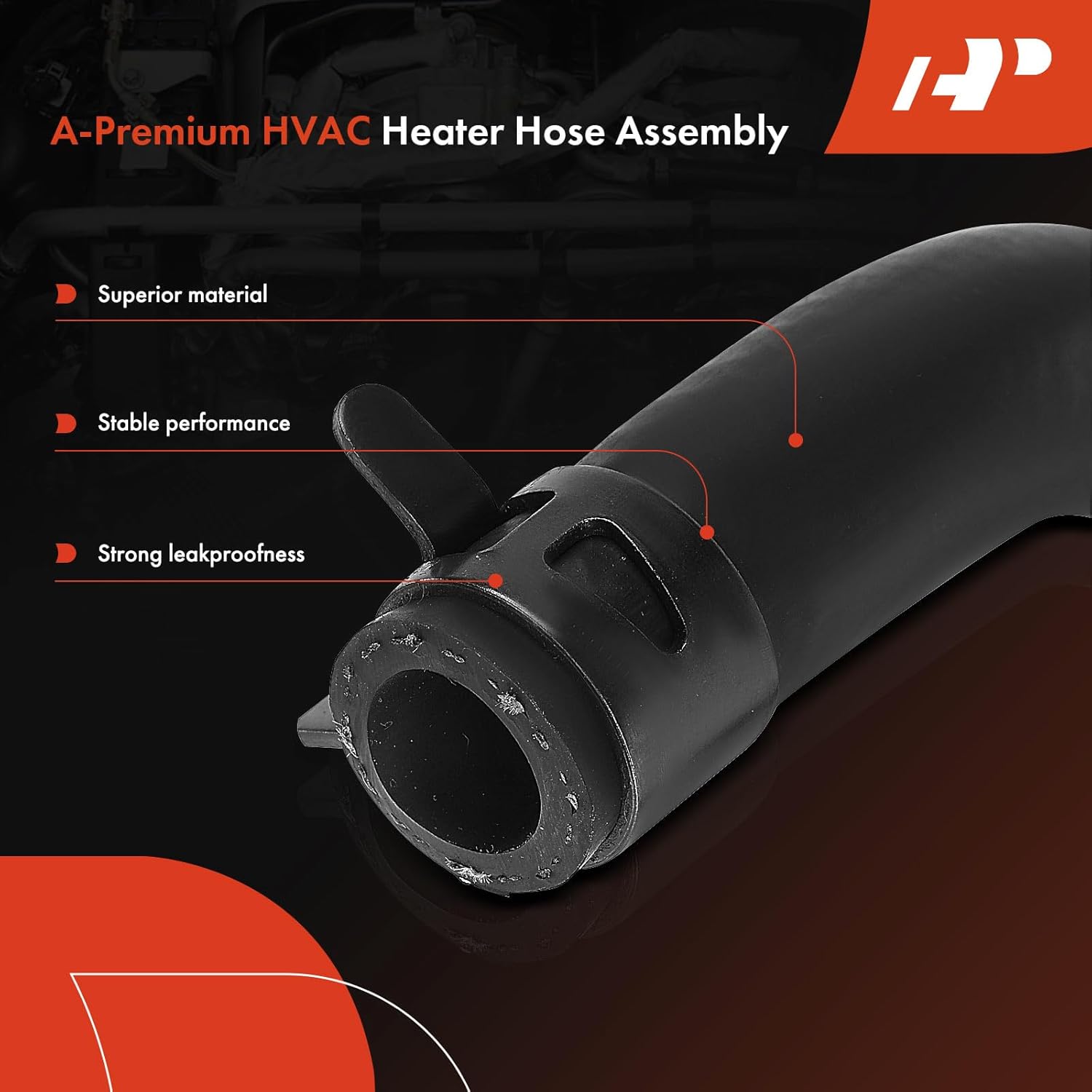A-Premium HVAC Heater Hose Pipe Line Assembly Compatible with Dodge Grand Caravan 2001-2007, Caravan 2001-2007 & Chrysler Town & Country 2001-2007, Voyager 2001-2003, 3.3L 3.8L