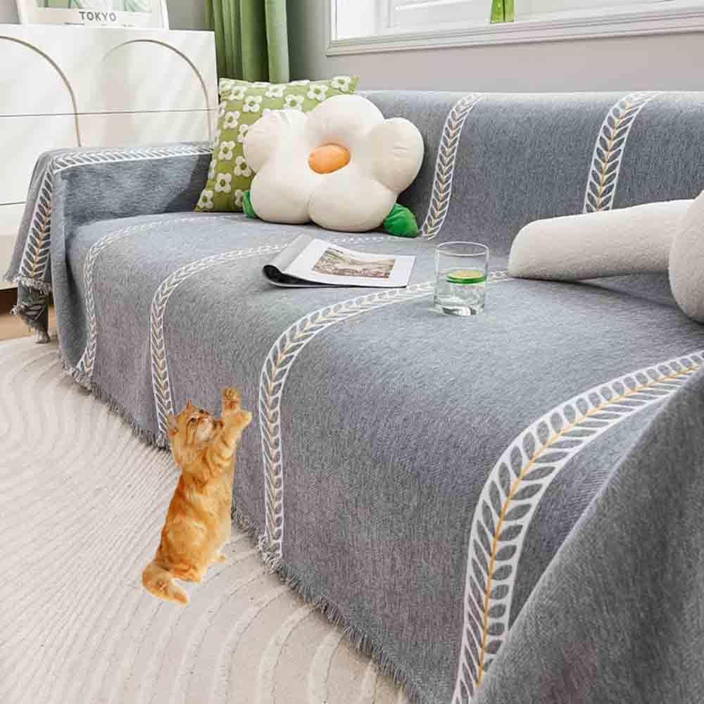 Jetés extra larges pour canapés fauteuils et lits modèle antidérapant #414