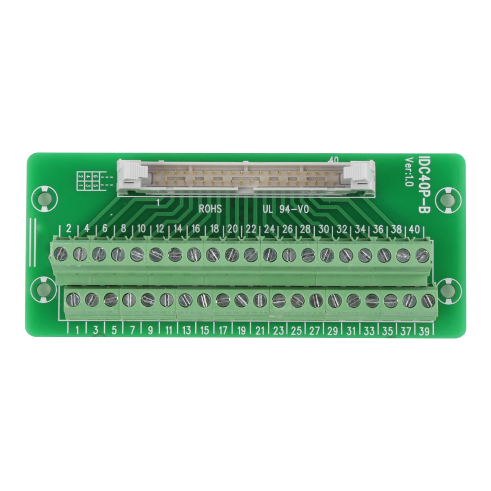 En-tête Mâle IDC 40Pin, Connecteur My2N Carte de Dérivation Connecteur de Bornier Interface Plc avec Support