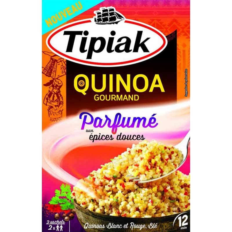 Tipiak Quinoa gourmand aromático con especias dulces - Las 2 bolsitas de 120 g