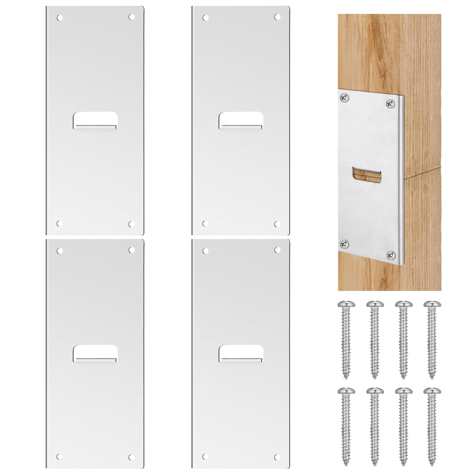 Photo 1 of Pasimy 4 Pack Mail Post Extender Bracket for 4x4 Wooden Post Fence Extender Stainless Steel Heavy Duty Bracket for Extending Reinforce Mender Tools for Fence Pool Porche Mailbox