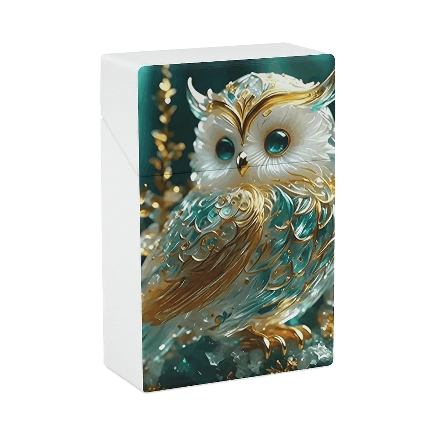 Glass Owl Plastic Cigarette Case King Size for Men Women