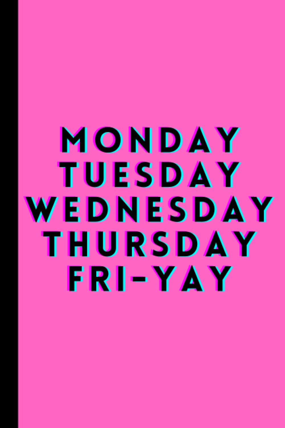 Retro Styled Lined Notebook Weekly Friyay
