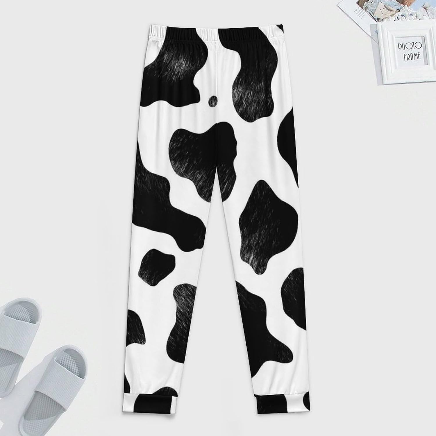 Cow Print Mens Pajama Pant Soft Sleep Pants Loungewaer Casual Pj Bottoms