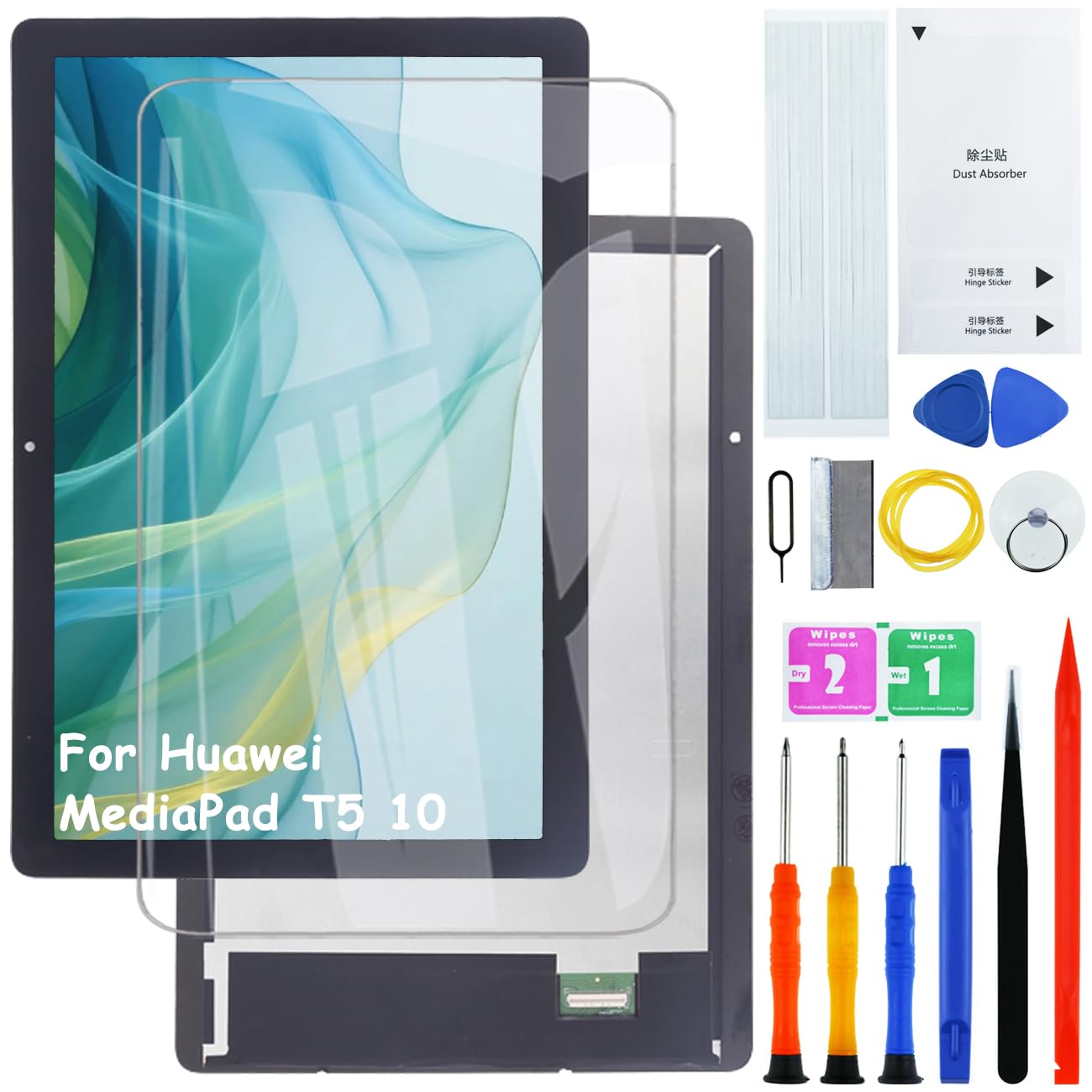 Écran LCD de rechange pour Huawei MediaPad T5 10 AGS2-W09 AGS2-W19 AGS2-L09 avec kit