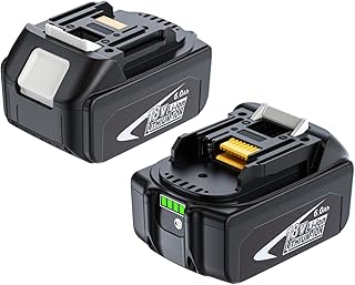 2Pack BL1850B 18V 6.0Ah Lithium-ion Replacement for Makita 18V Battery Compatible with Makita 18V BL1860 BL1850B BL1840B BL1830B BL1815B LXT-400 LXT Cordless Power Tools