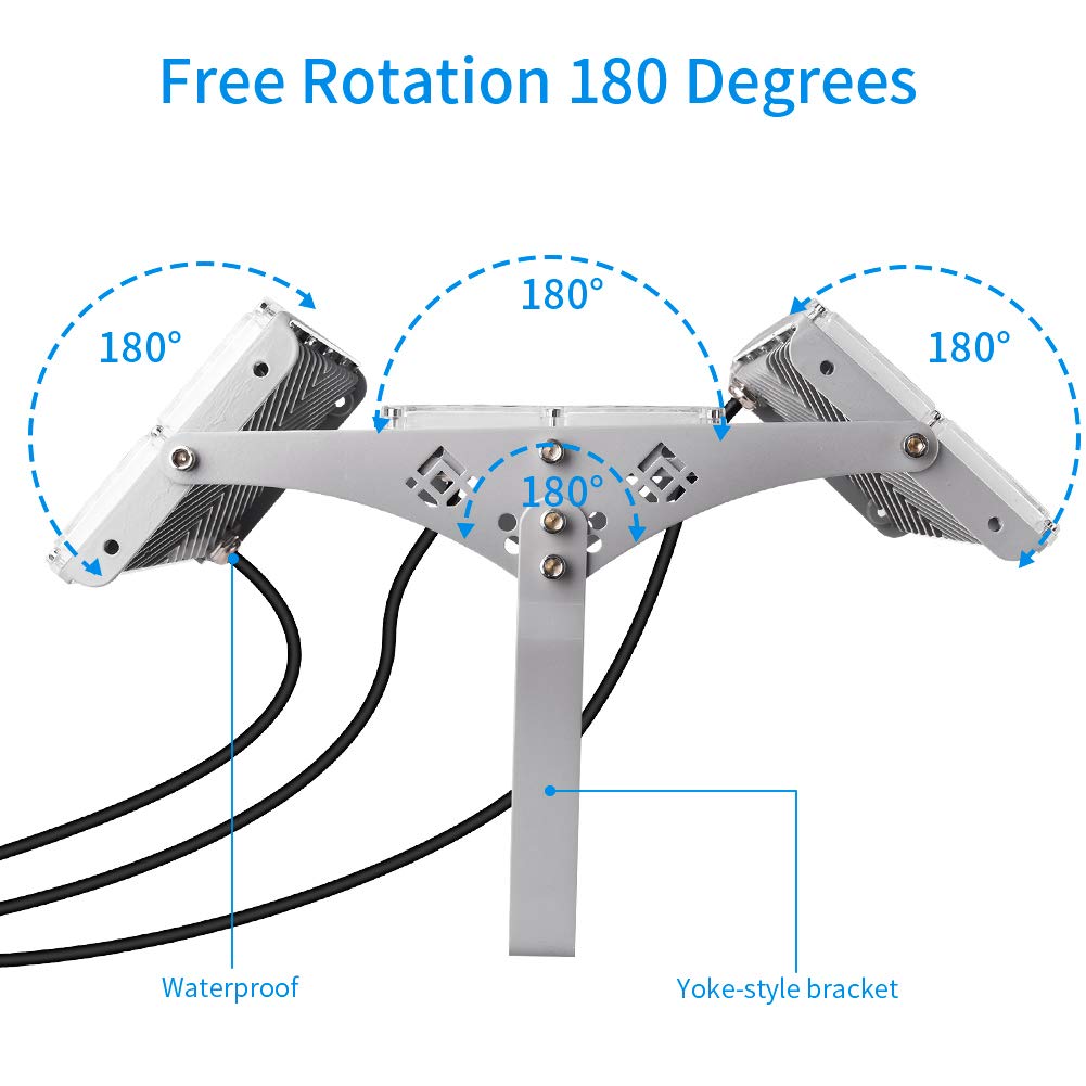 Viugreum Led Strahler 300w, IP66 Wasserdicht Led Flutlicht Mit 315 Hellen, KaltweißLeds (30000 Lm), Aktualisiert Wasserdicht & Aussehen Aluminium Led Fluter