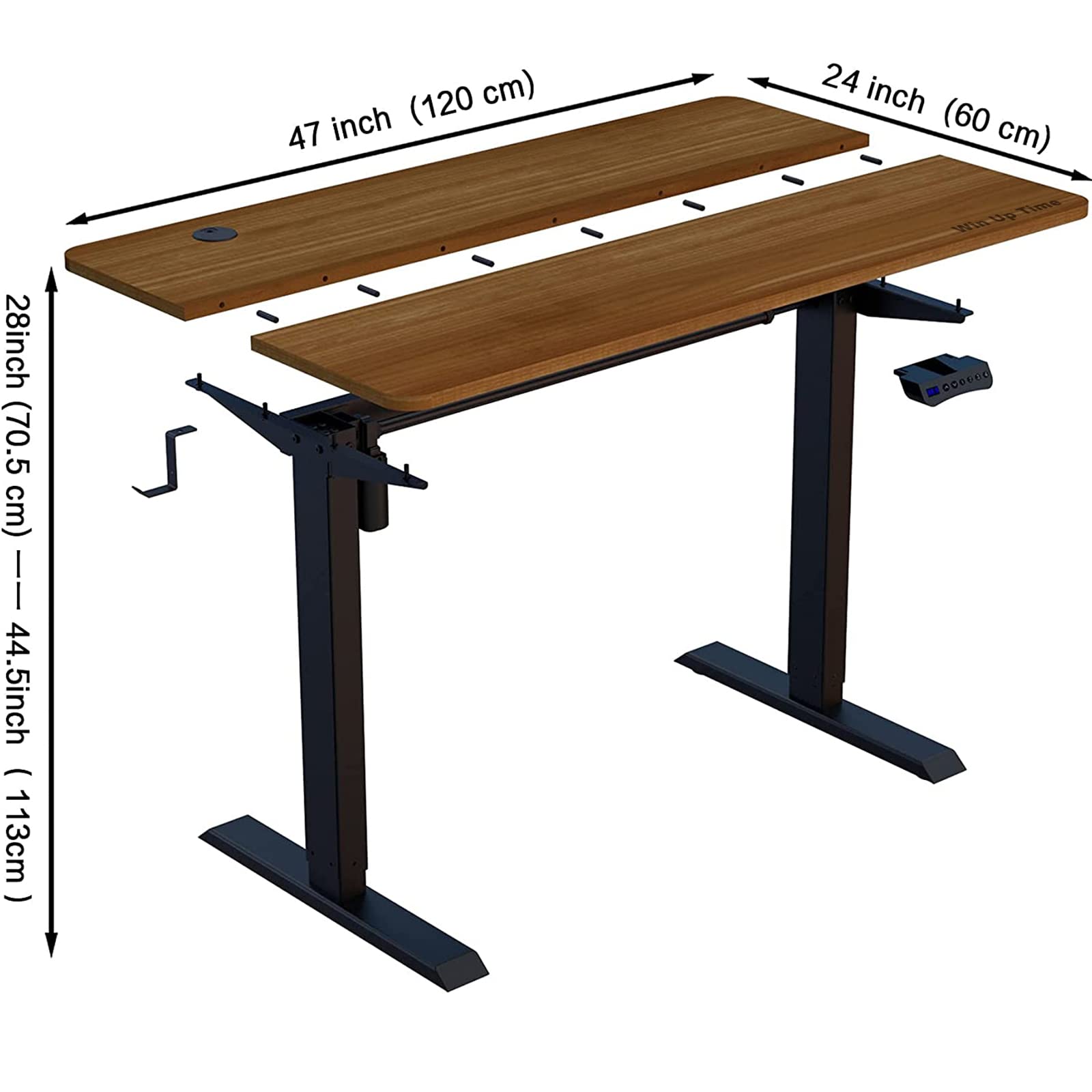 Electric Standing Desk Adjustable Height Desk, Sit Stand Desk Frame