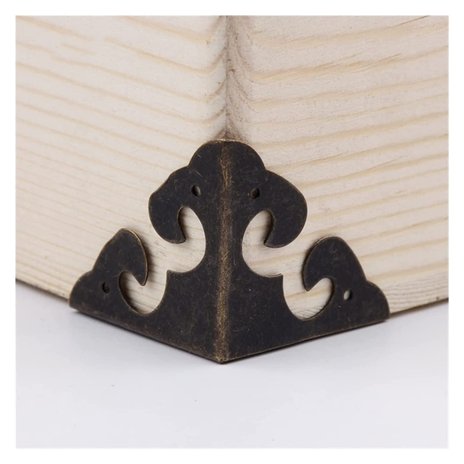 Protectores Decorativos de Esquina for Metal, Bordes,Caja 10 piezasCornersture Decor Triangle Flower Side