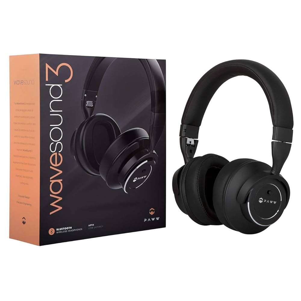 PAWW wavesound3 Bluetooth ワイヤレスヘッドフォン Paww WaveSound 3 Bluetooth 5.0 Headphones – Active Noise