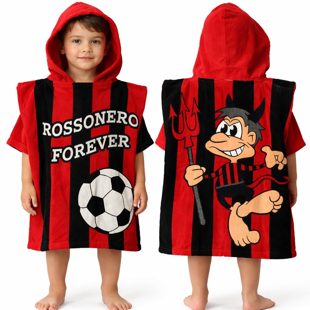 Ultras Poncho con cappuccio per bambini 60x60 cm. tifosi calcio squadre serie a *00063