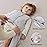 Mosebears Sleep Sack Baby Winter Wearable Blanket with 2-Way Zipper,2.5 TOG Cotton Sleep Sack Unisex (Light Grey, 6-12 Months)