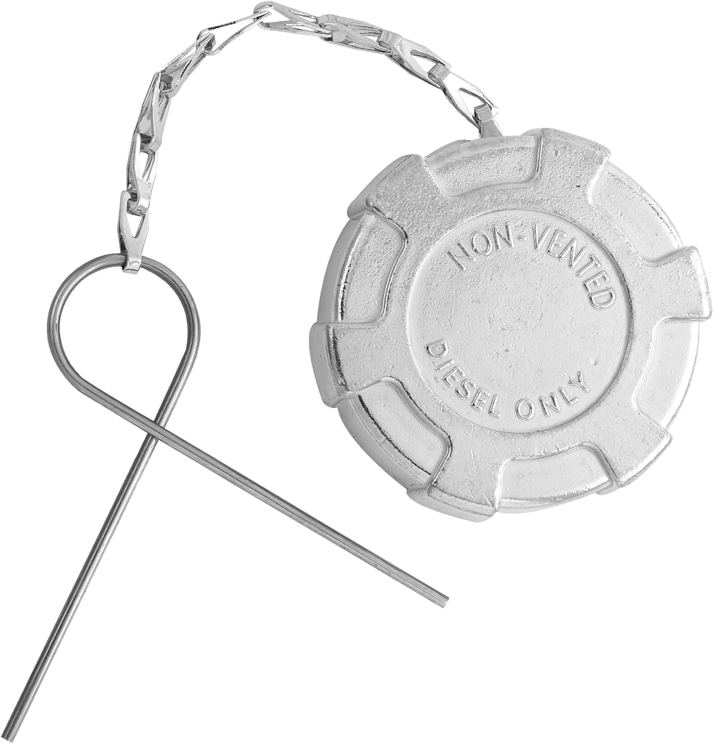 Diesel Fuel Cap 2 1/4" for International Non-Locking Aluminum Diesel Fuel Tank Cap Non-Vented Compatible with 1984-2016 Ford F600 F650 F700 F750 GMC C6500 TopKick 4100 4200 4800 4900 Trucks