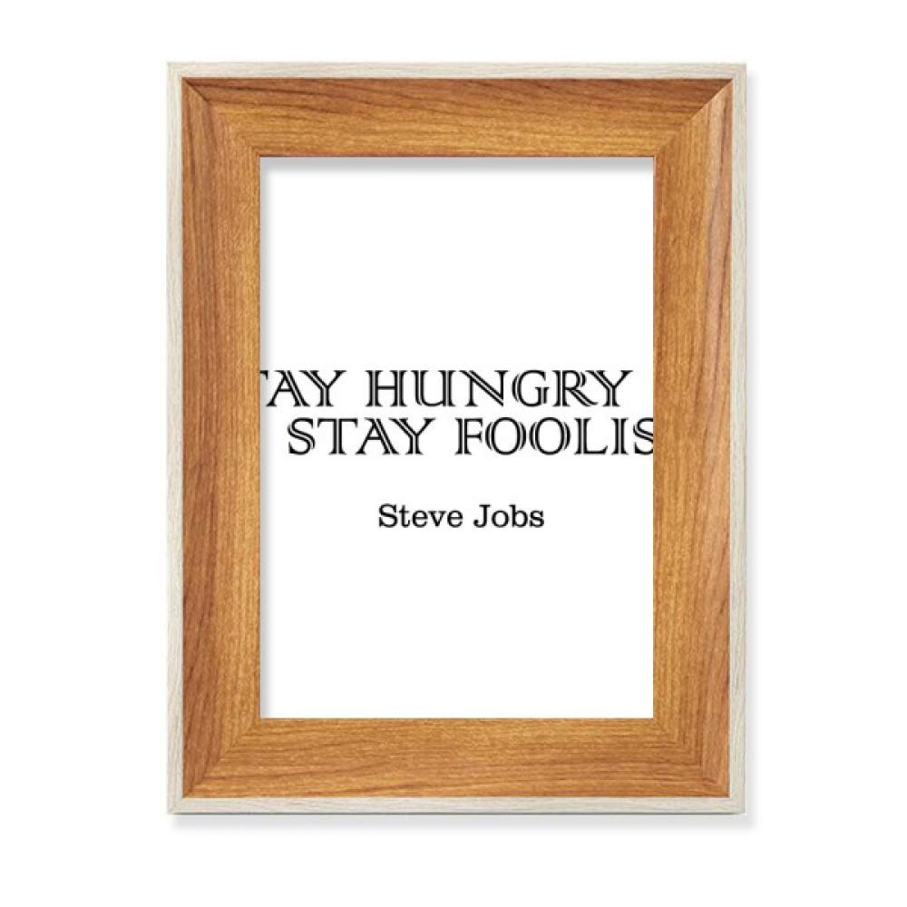 Cadre de Photo en Bois Citation de Steve Jobs Affichage Premium