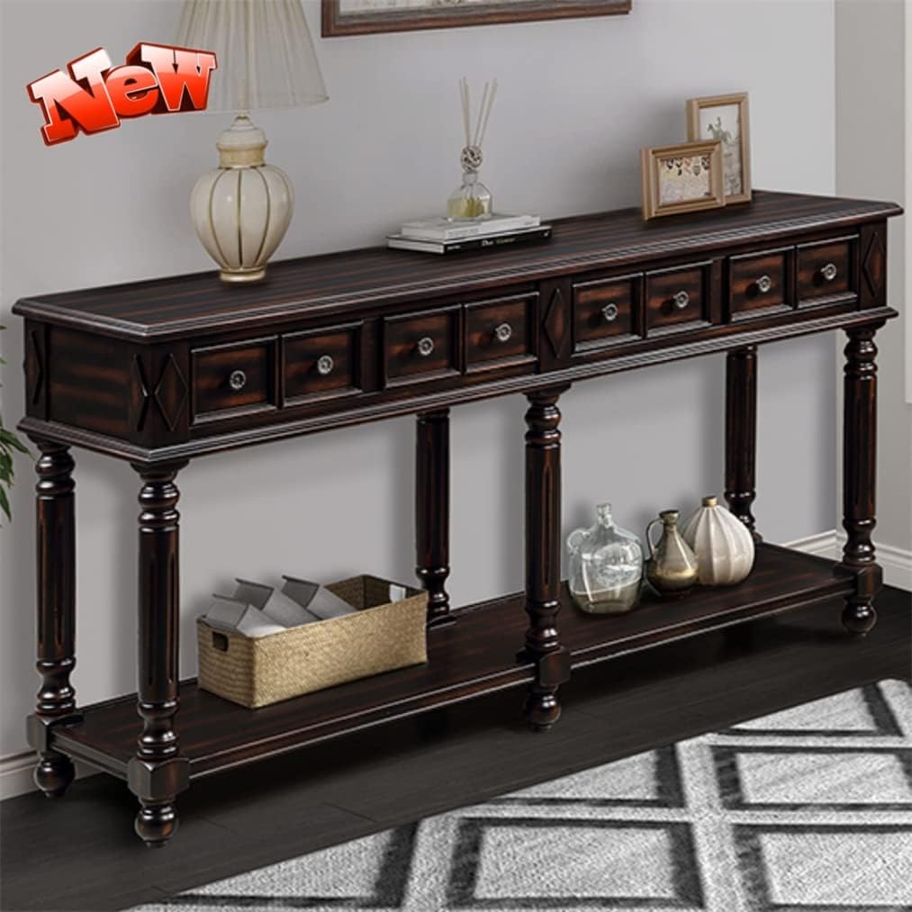 Amazon.com: SARMSX Latest Upgraded & Stronger Solid Wood Farmhouse Long ...