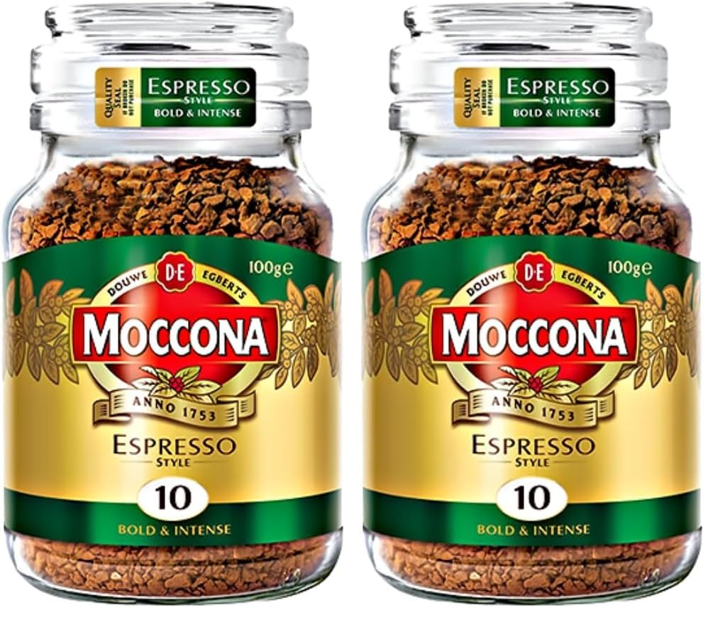 Moccona Espresso Instant Coffee 100g | Imported Coffee | Premium Arabica & Robusta Blend | Freeze-Dried | Bold & Strong Flavor (Pack of 2)-image-12