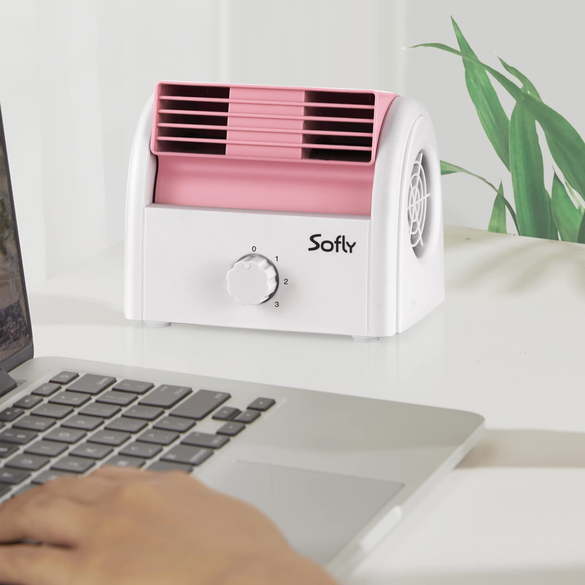 Amazon | SOFLY 卓上ファン デスク扇風機 静音 コンパクト ミニせんぷ