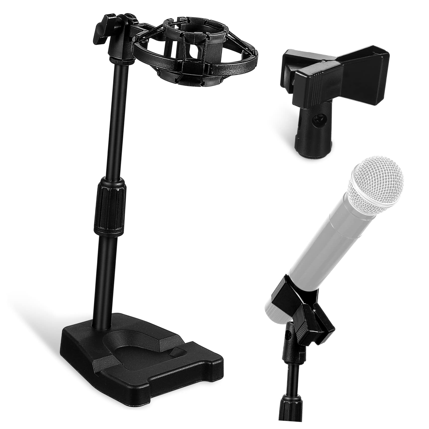 Supporto Microfono Da Tavolo Regolabile Con Clip - Per Streaming, Karaoke E Registrazioni - Foto 4