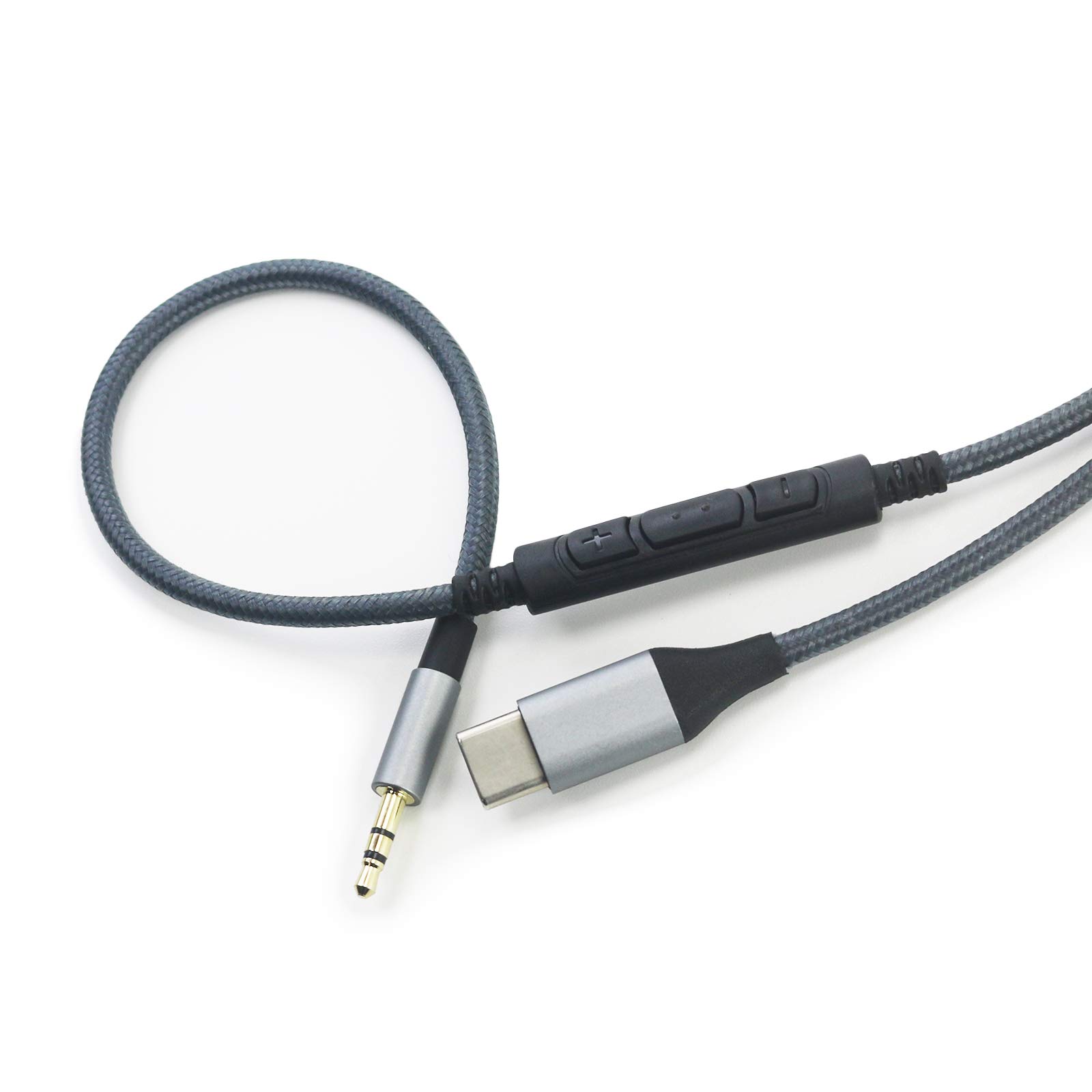 NewFantasia USB C to 2.5mm Audio Cable Compatible with Bose 700, QuietComfort, Ultra QC35 QC35ii QC45 Headphone, Remote Volume Mic Compatible with iPhone 15/16/Plus/Pro/iPad 4.2ft