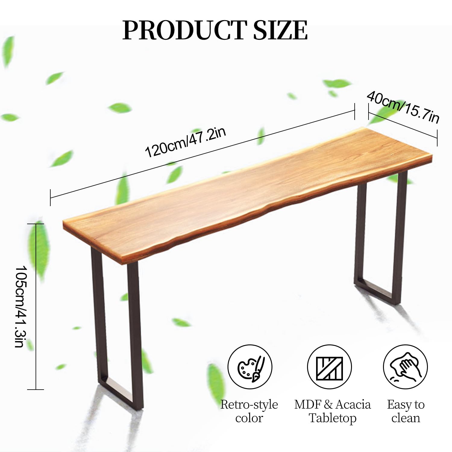 Amazon.com: AvgnLxqe Narrow Bar Table, Solid Wood Long Bar Counter