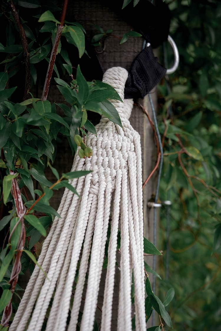 新品 北欧風 綿ロープ フリンジ クレードルチェア