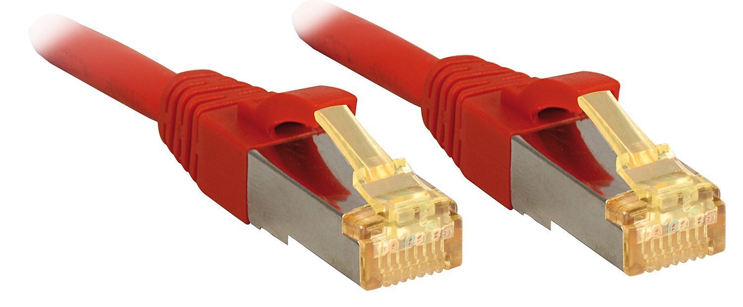 Lindy network cable CAT. 7 S/FTP, LSOH, Copper, 600MHz, Red, 5 m