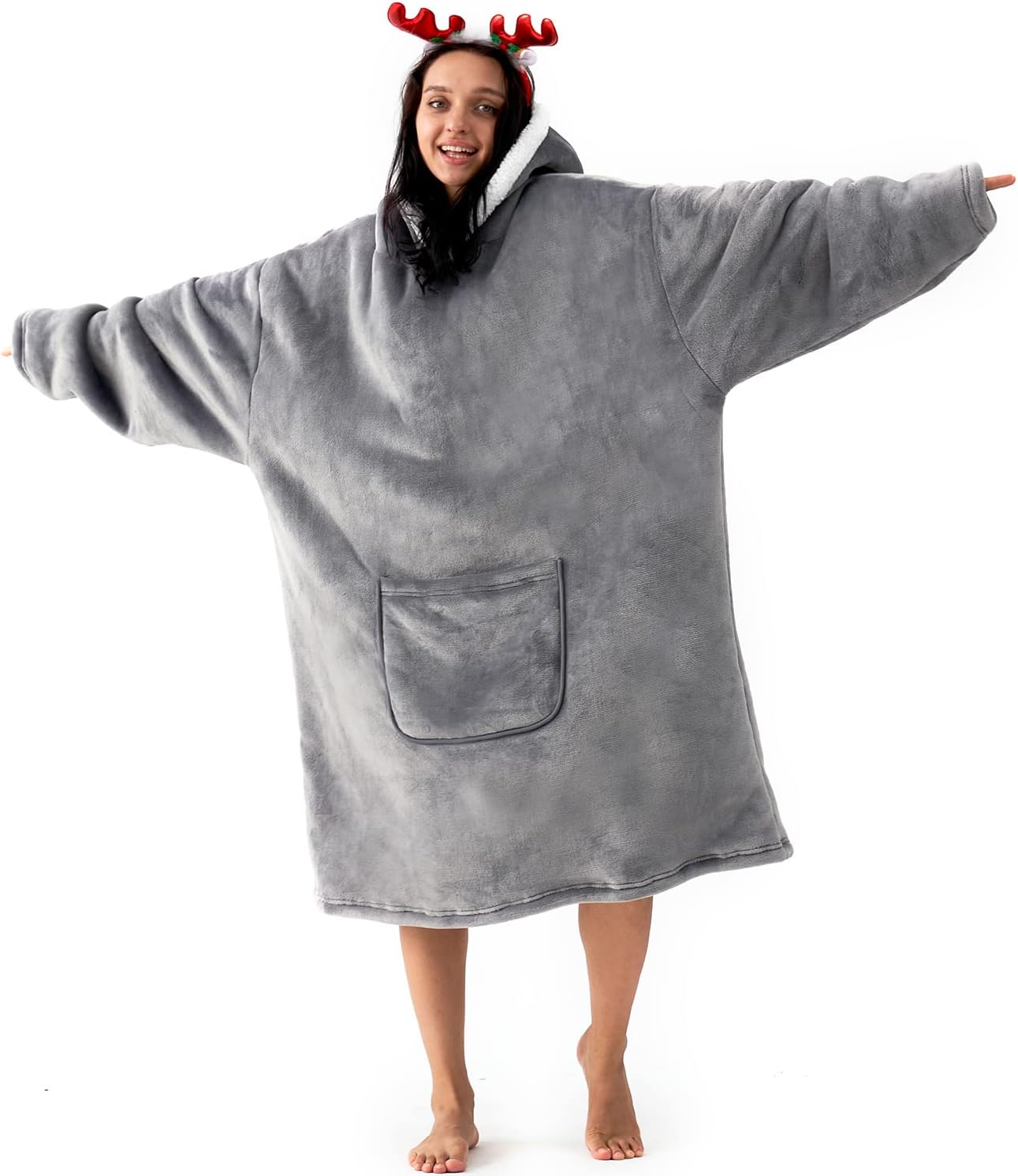 Oversized Blanket Hoodie Sweater Blanket for Women Snuggle Hoodie