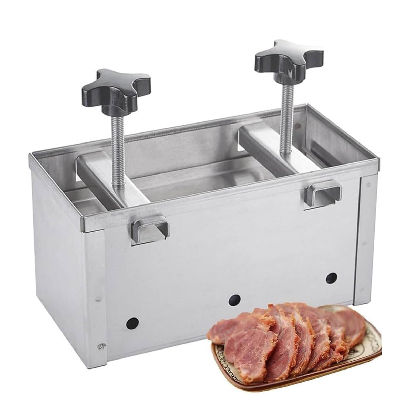 KHZKHC Stainless Steel Meat Press Mould, Tofu Press, Ham Making Kit Made, 1kg/2kg/3kg/5kg/10kg Pressing Mold, For Making Fresh Homemade Tofu, Press Cooked Meat 2kg