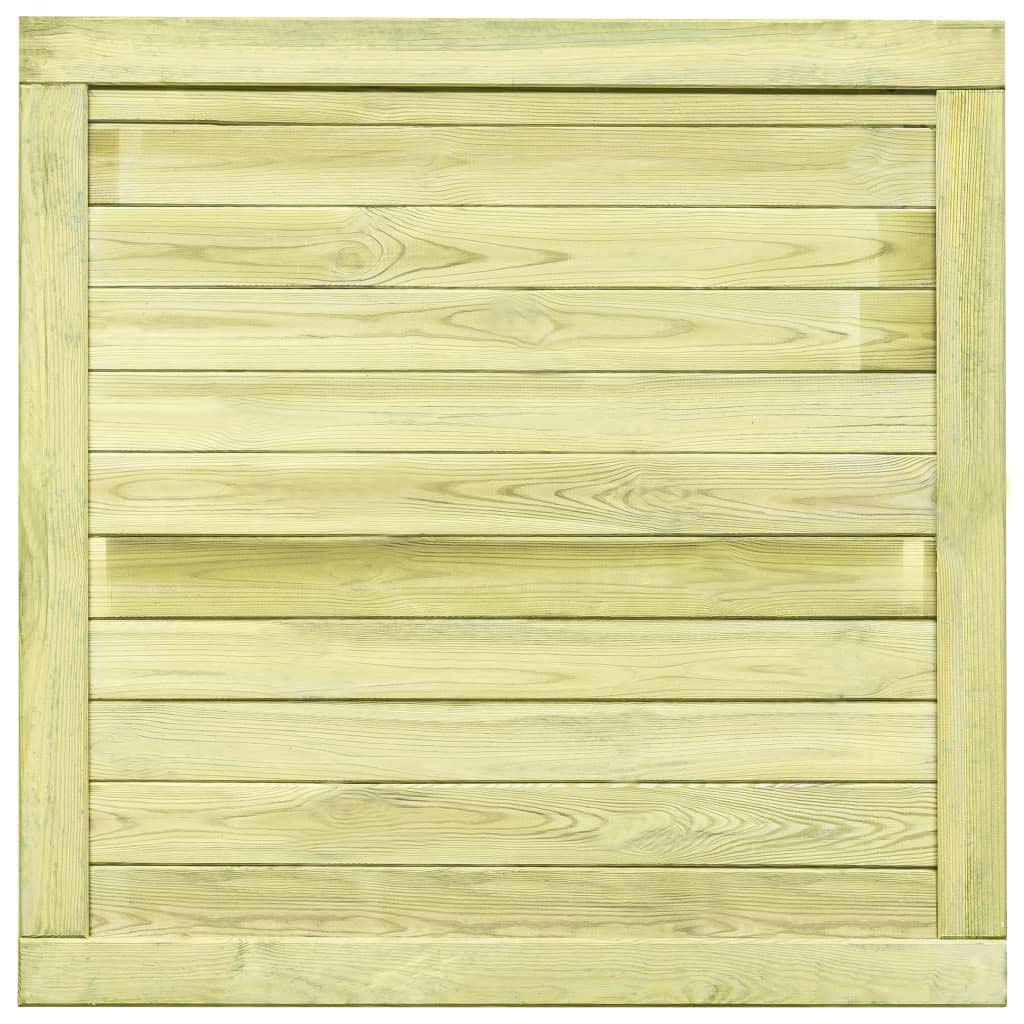 Cancello da giardino in legno di pino massiccio, 100 x 100 cm | Impregnato in autoclave, resistente alle intemperie, fascino rustico, facile da montare con viti