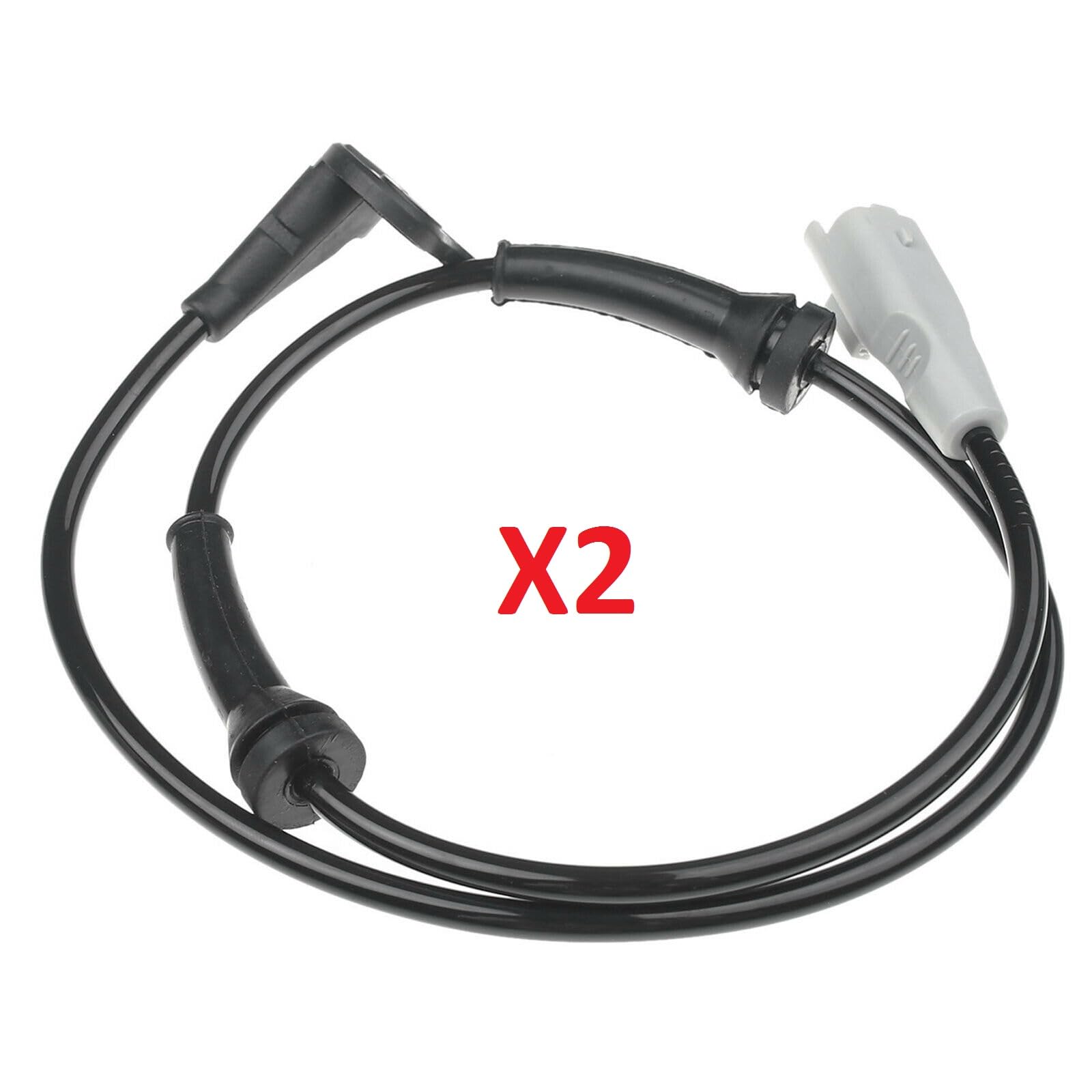 Partsline (Lot de 2) Capteur de vitesse de roue ABS avant compatible avec C4, DS4, DS5, 3008, 307, 308, 5008, RCZ - 4545K3 454588 9659058280