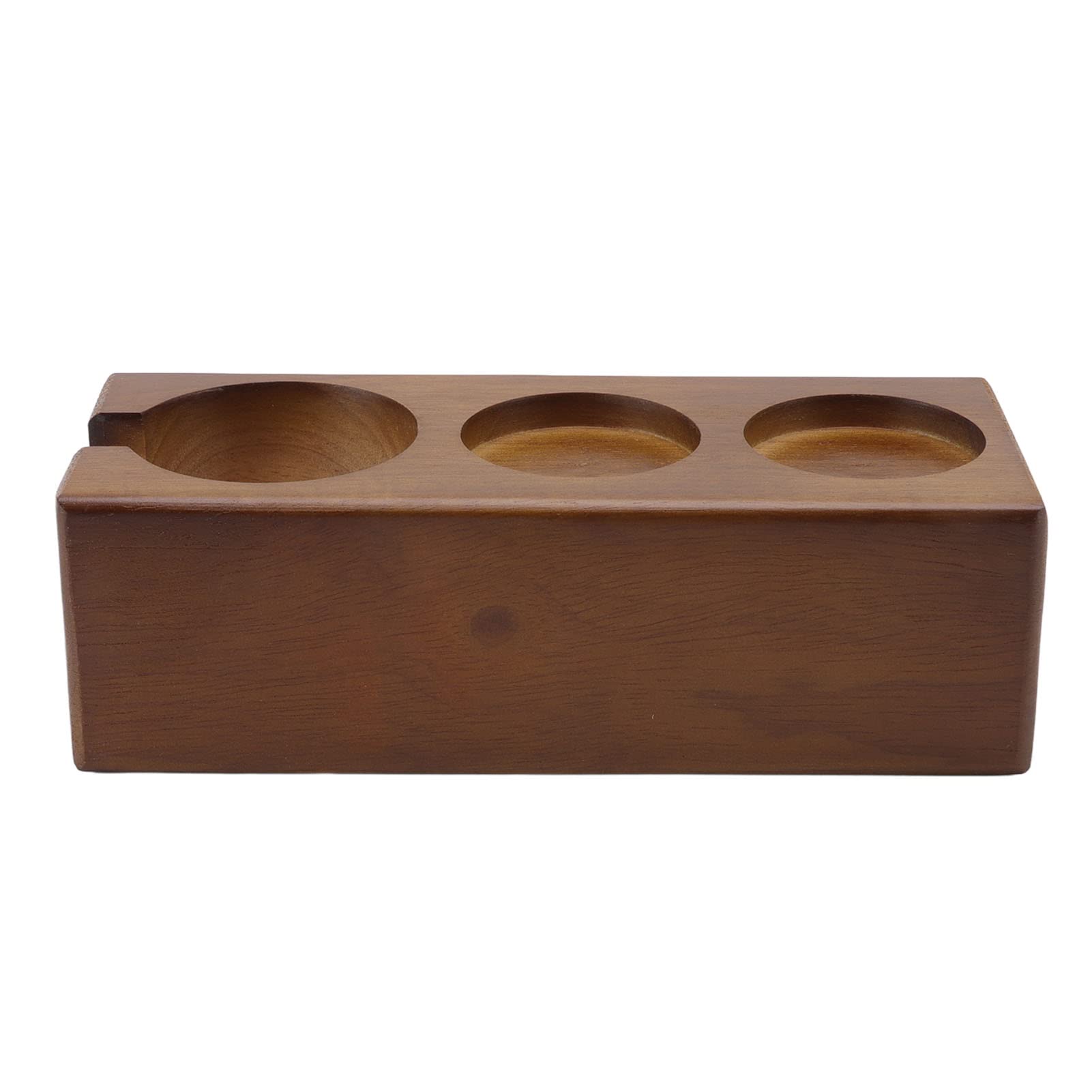 Buchenholz -Kaffeestampferhalter, stabile Pulver -Pressstation für 58/51 mm, 53/54 -mm -Kaffeemaschinegriffe, glatte Touch und dauerhaftes Kaffeezubehör für Home Bar und Café (Brown)
