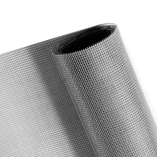 NeatiEase Window Screen, 39'x118' Adjustable Flexible Fiberglass Screen Door Mesh - DIY Replacement...