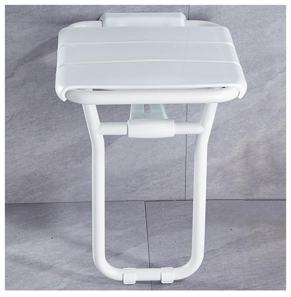 Asiento Ducha Plegable Pared Montada, Taburete De Ducha Montado En La Pared Taburete De Baño con Pies De Apoyo Banqueta Ducha para Personas Mayores Y Discapacitadas