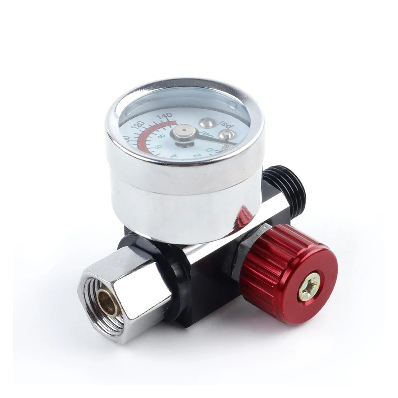 Regolazione della pressione pneumatica Regolatore del compressore d'aria con manometro G1/4 Facile da installare for pistole a spruzzo e accessori for utensili pneumatici