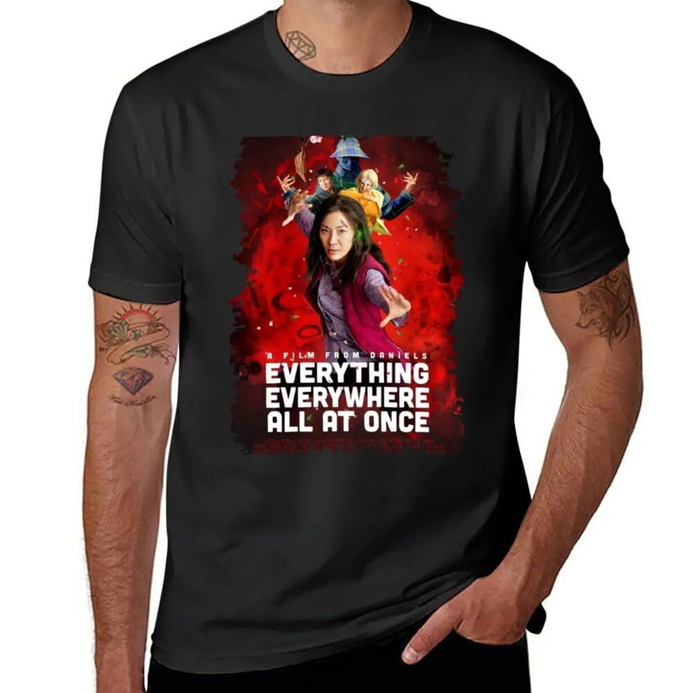 Everything Everywhere All at Once T-Shirt Cute Clothes Sweat Shirt Clothes Tops Men Clothings Black XXL