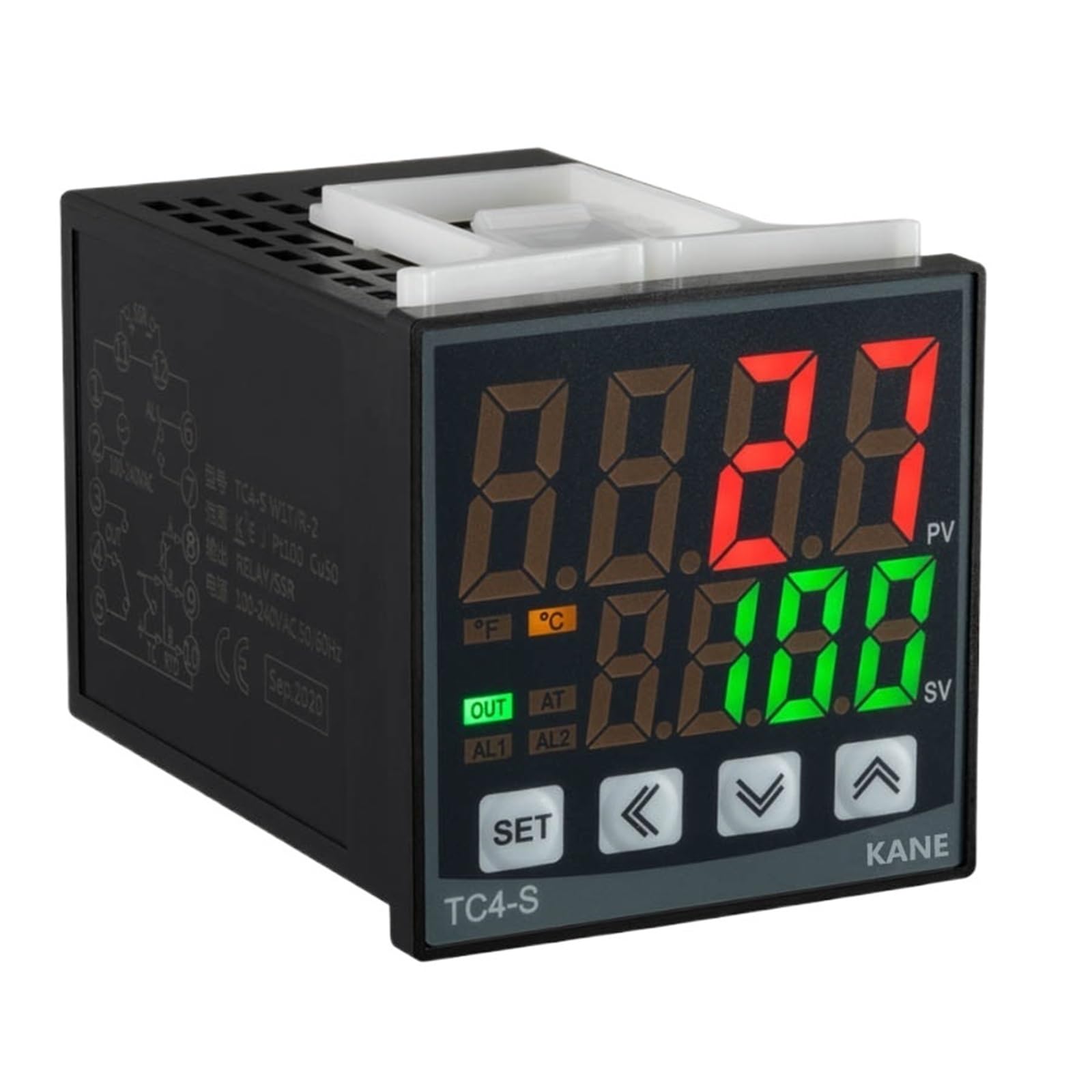 TQSKA Termostato PID Digitale TC4 regolatore di Temperatura 220V Controllo della Temperatura PLC di Riscaldamento(48x48 Relay And SSR)