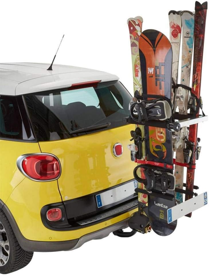 Mottez Ski/Surfboard Carrier for Car Tailgate Grey