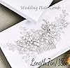 Unicra Peigne à cheveux de mariage en argent Pièce à cheveux de mariage en strass Accessoires de cheveux en cristal pour femmes et filles #3