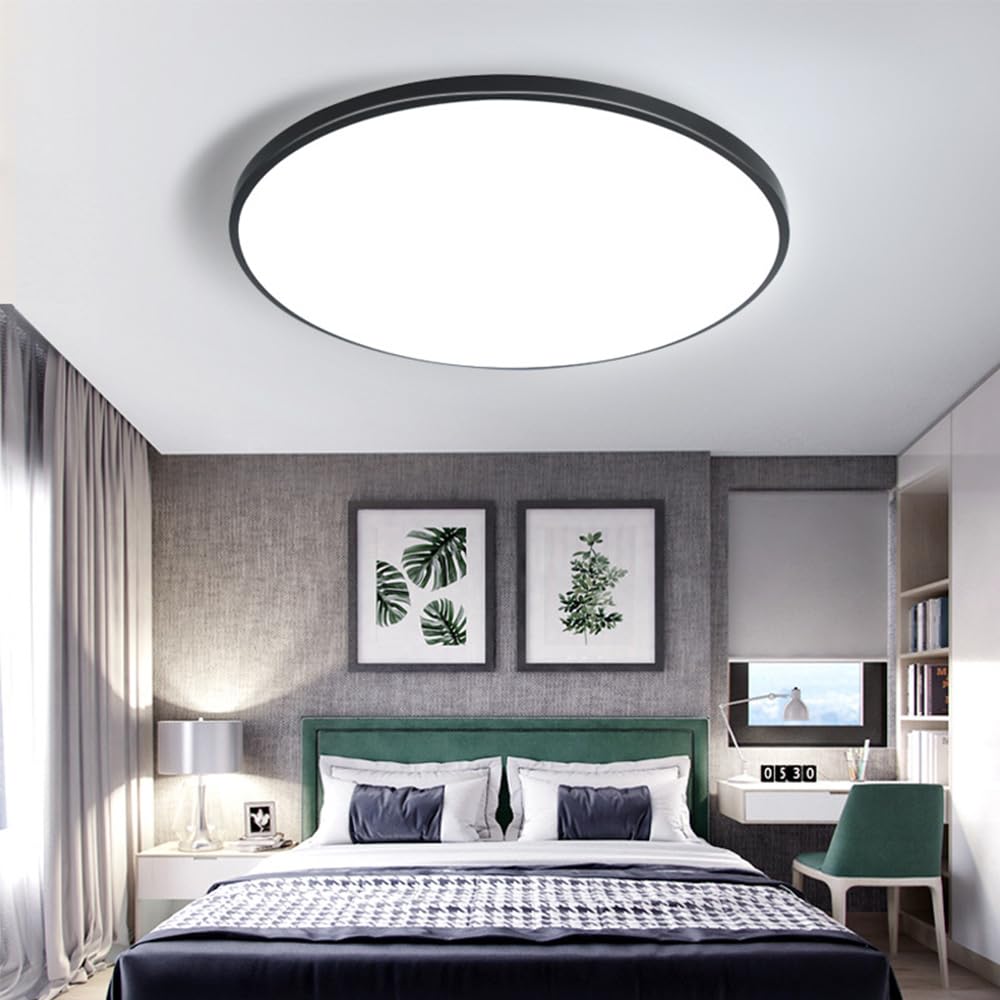 Lampka nocna z lampką sufitową, zimne białe światło, lampa sufitowa LED z radarowym czujnikiem ruchu, okrągła lampa sufitowa do kuchni, do łazienki, biura, balkonu, garażu