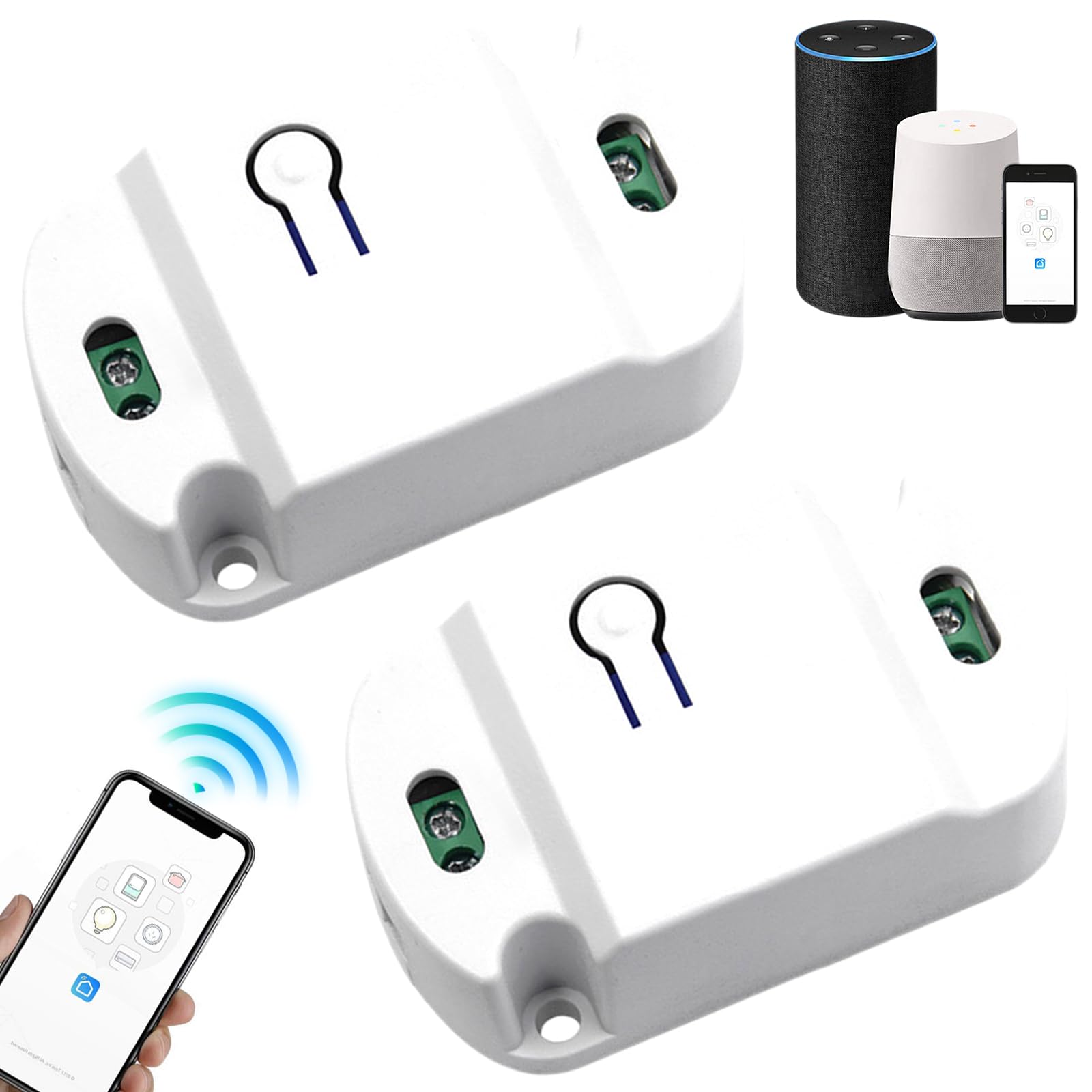 Tuya Smart Life Gordijn Schakelaar Wifi Rf Rolluik Module 433 mhz wandpaneel Zender, voor Garagedeur Jaloezieën Alexa  13