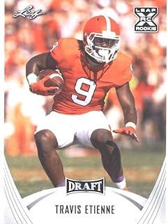 2021 Leaf Draft #14 Travis Etienne RC - Jacksonville Jaguars/Clemson Tigers XRC (RC - Rookie Card) NFL Football Card NM-MT
