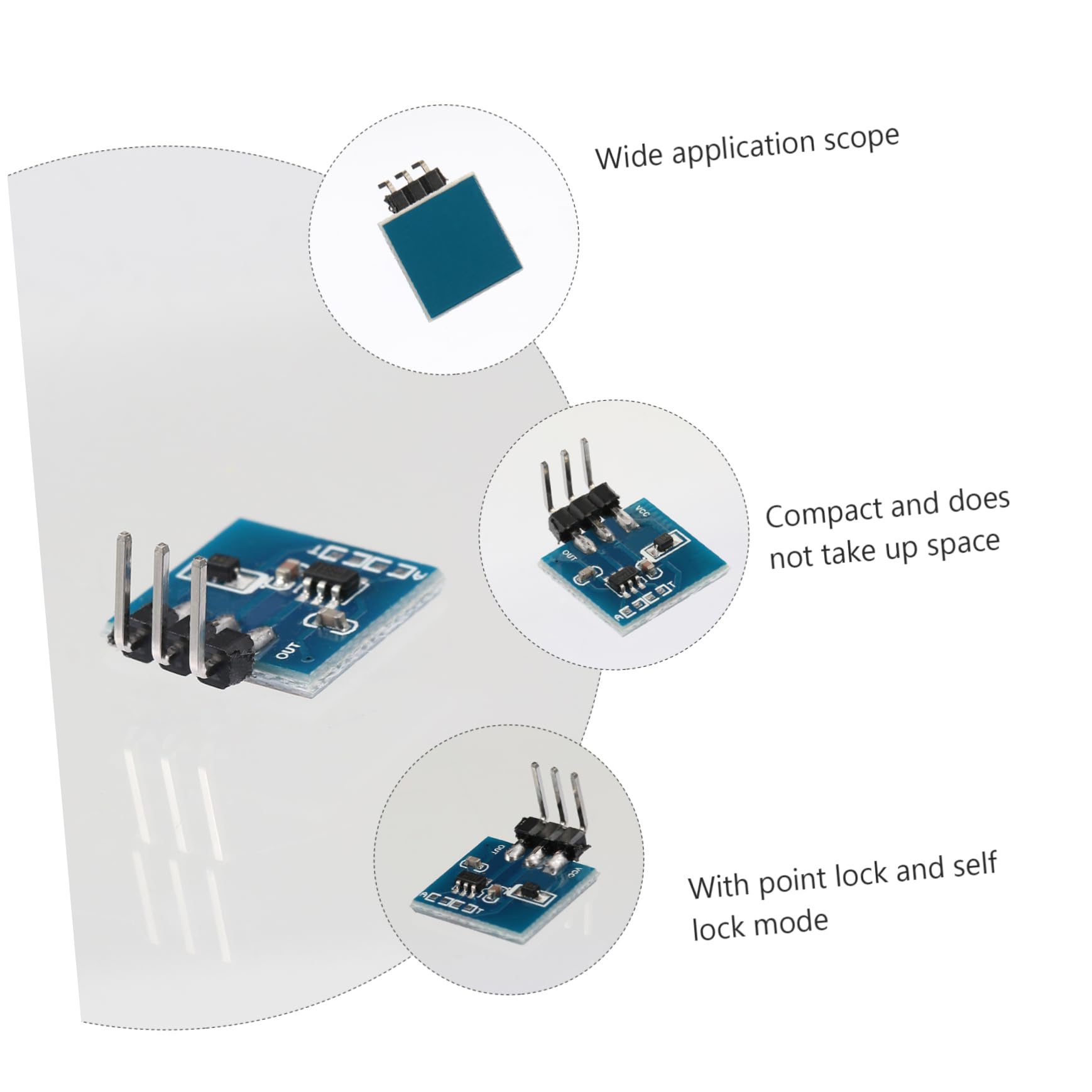 NAMOARLY 5 Pcs Module Touch Sensor Capacitive Touch Switch Push Button Capacitive Touch Button Single Modifies Key Capacitive Switch Toy Traffic Cone Single Channel Sensor Blue