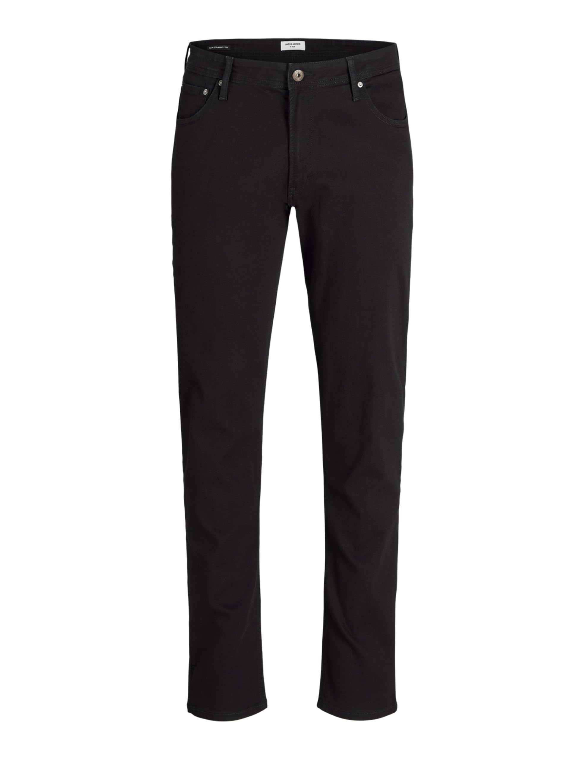 Jack & Jones Men's Jjitim Jjoriginal Am 816 Plus Noos Slim Jeans, Black (Black Denim Black Denim), 46W 34L UK