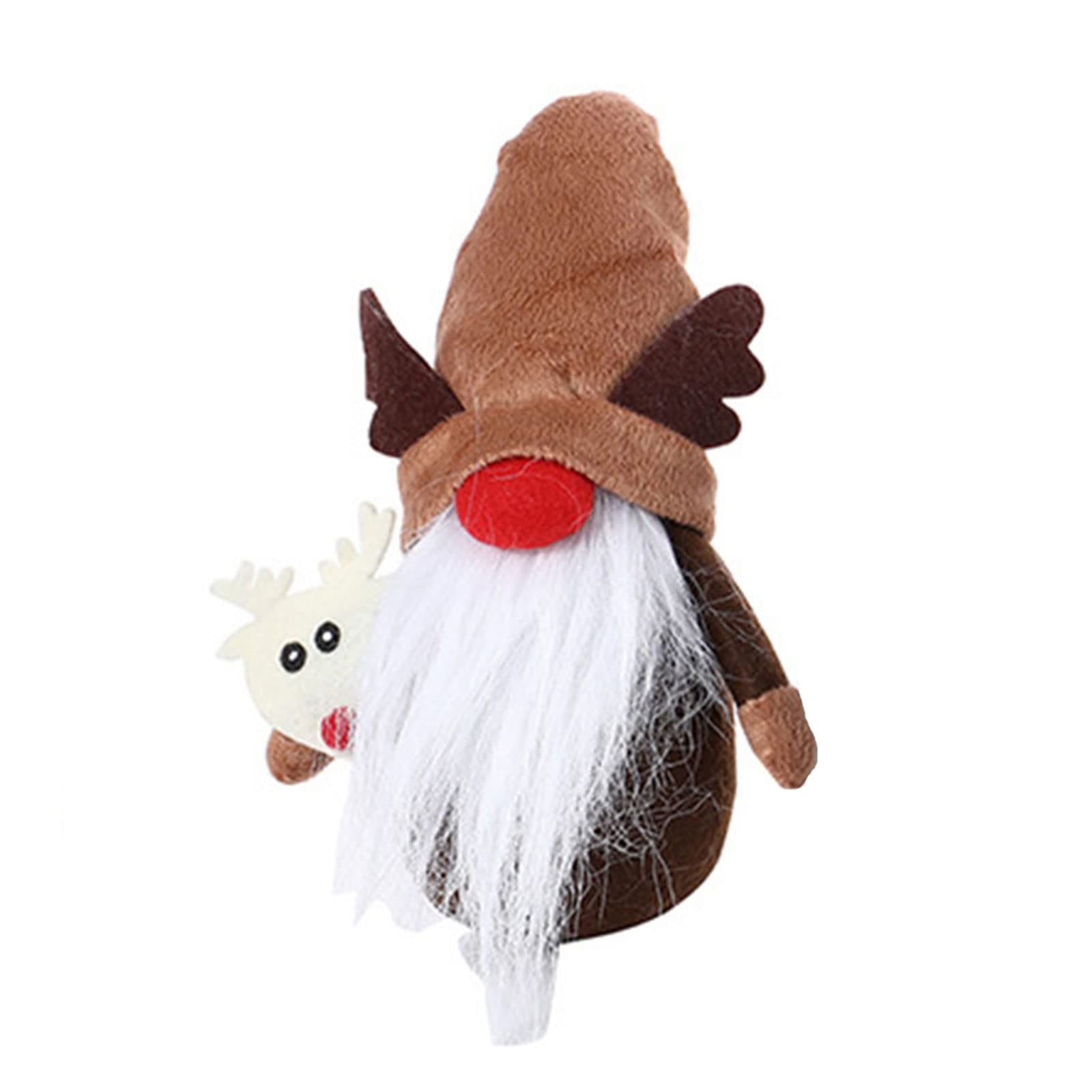 Elnwnnkc Christmas Cute Elk Santa Hat Ornament for Creative Faceless Dolls for Home New Year Birthday Wedding Party Decor Christmas Gnomes